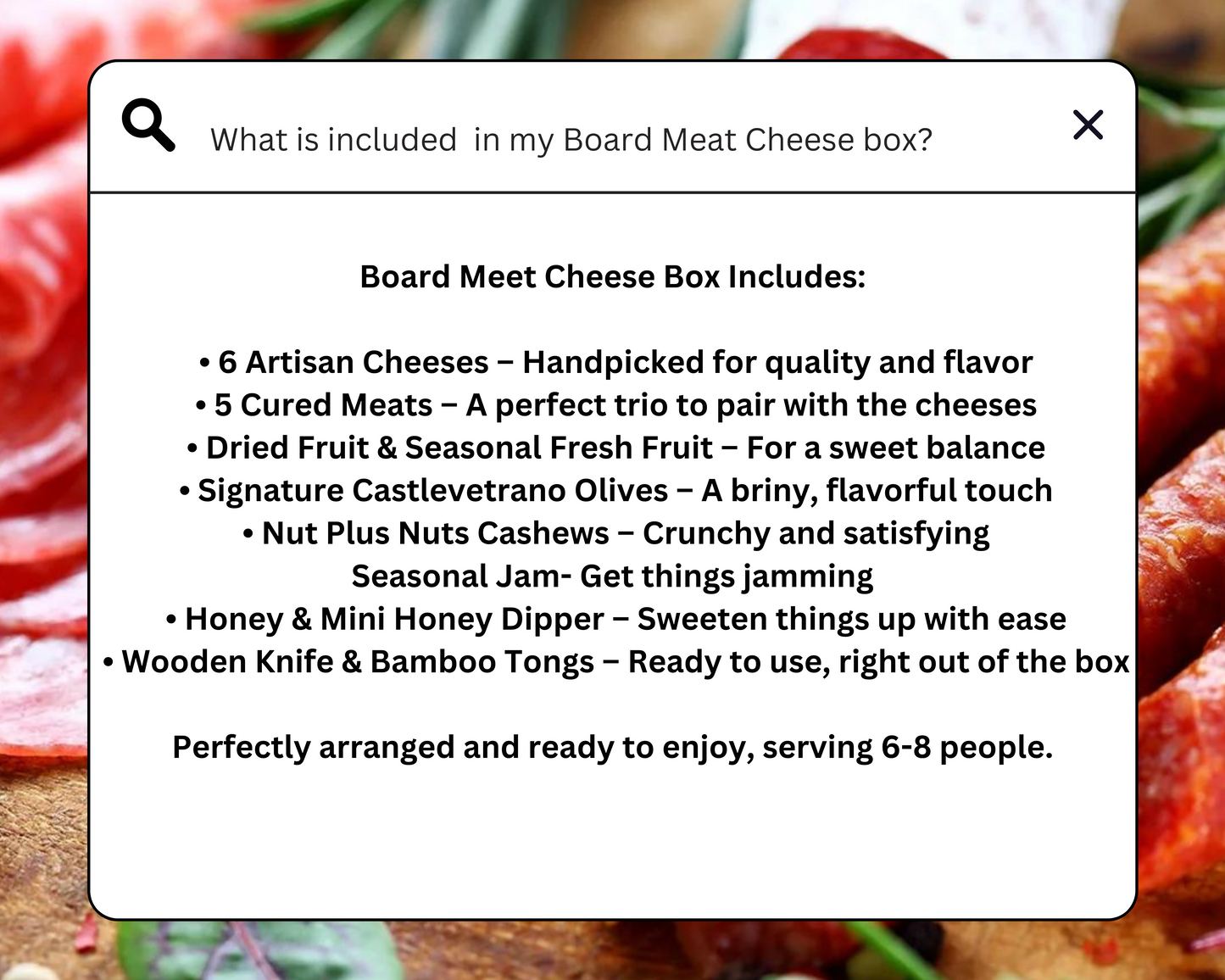 Large Classic Cheese & Charcuterie Board